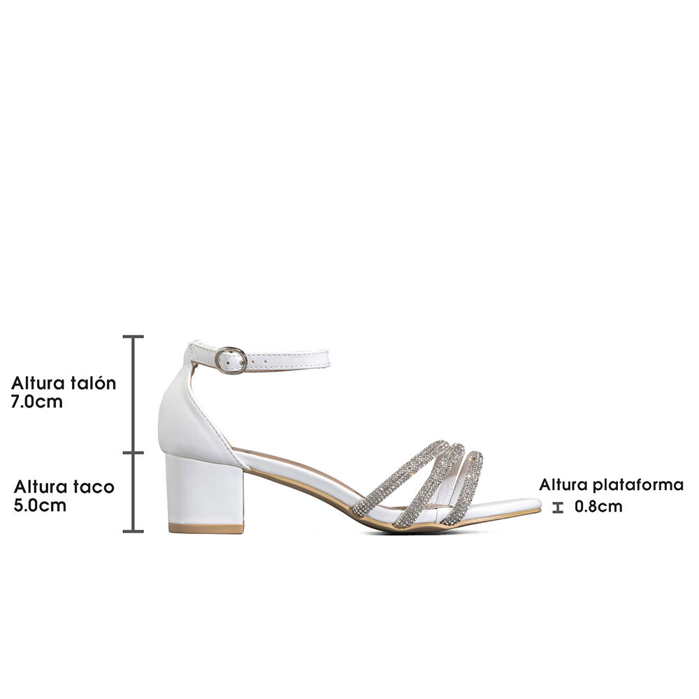 Sandalia Taco Grueso Elegante Moda Mujer Weide Gh175 image number 5.0