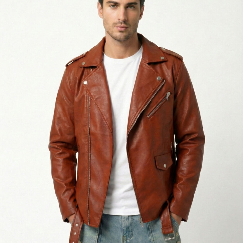 Chaqueta Ecocuero Soft Hombre Milan image number 0.0