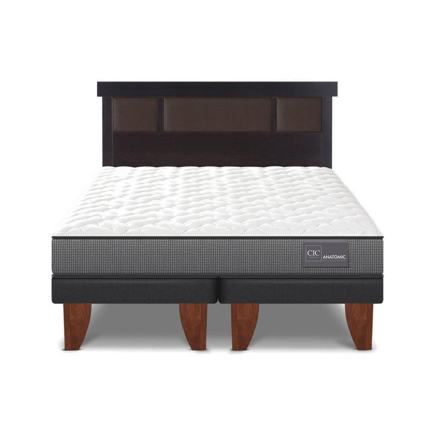 Cama Europea Cic Anatomic / 2 Plazas / Base Dividida + Respaldo image number 0.0