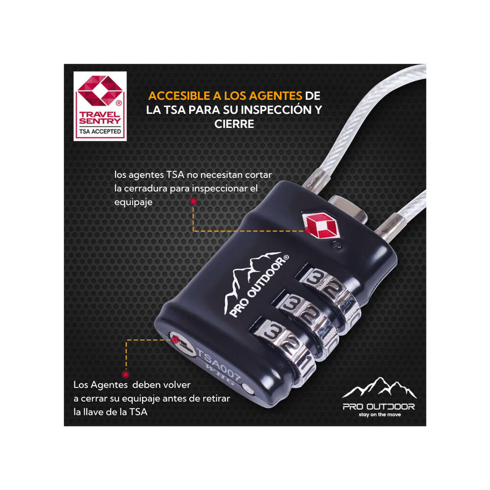 2 Unidades De Candados Con Clave Pro Outdoor image number 5.0