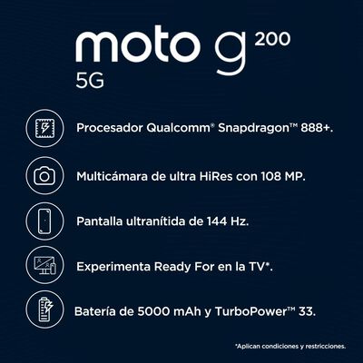Smartphone Motorola Moto G200 / 5G / 128GB / Liberado