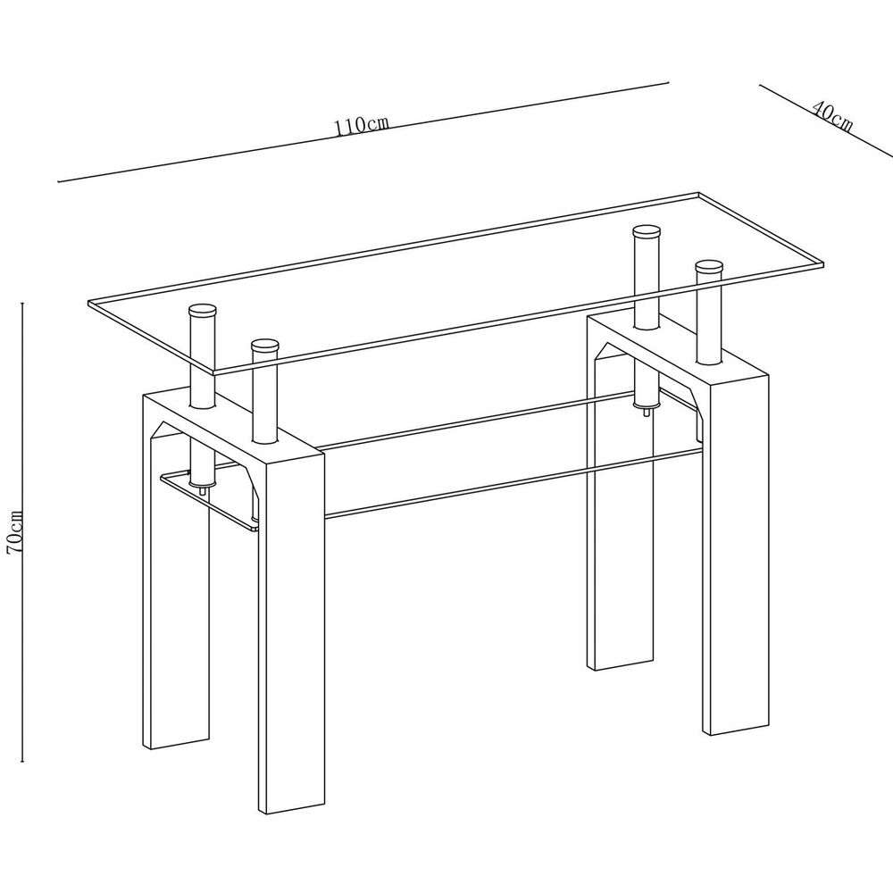 Arrimo Rectangular De Vidrio image number 5.0