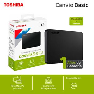 Toshiba Disco Duro Externo 4tb Canvio Basics Hdtb540xk3ca