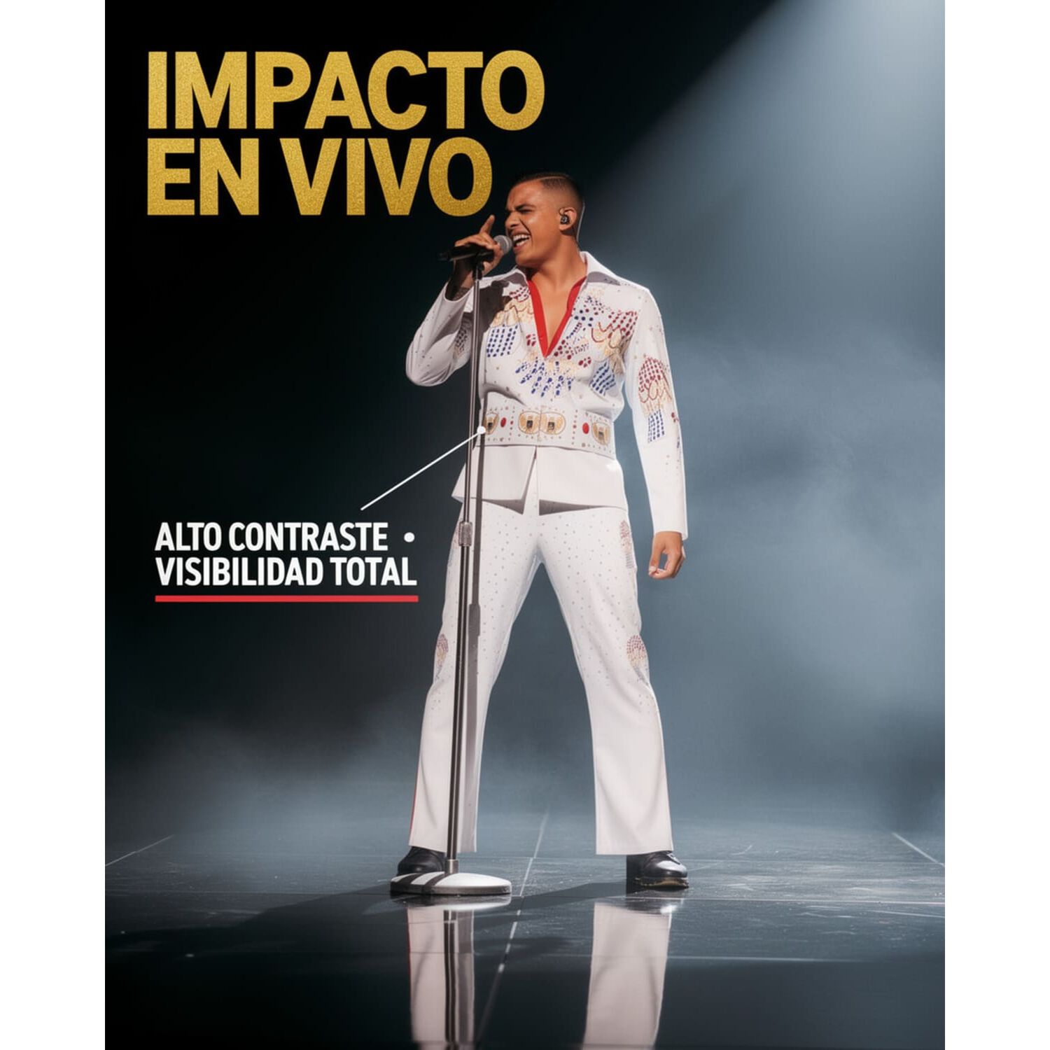 Disfraz Cosplay Elvis Presley Eagle Jumsuit image number 5.0