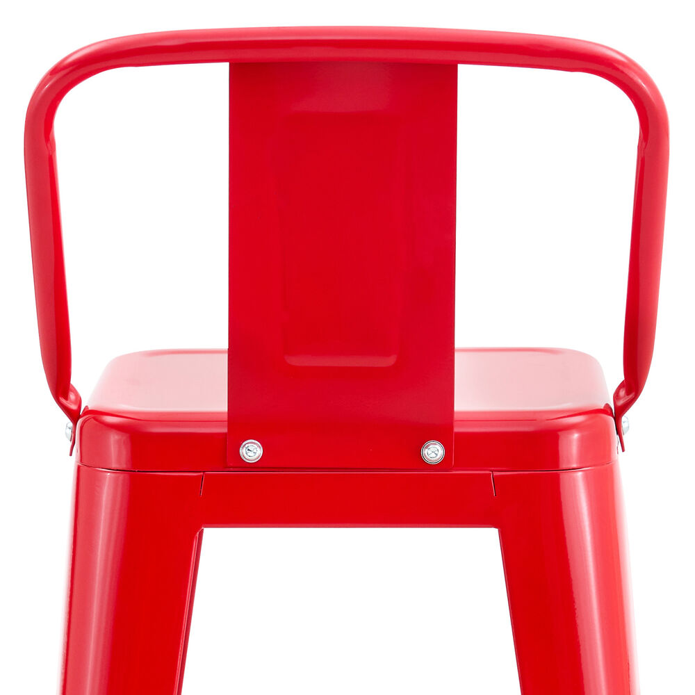 Pack De 4 Silla Alta Metal Rojo image number 5.0