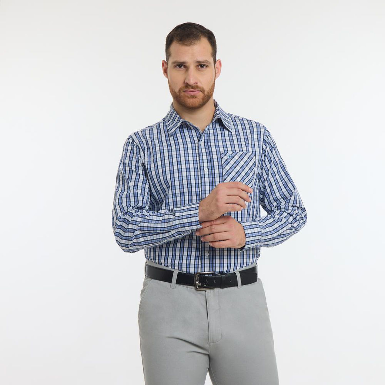 Camisa Cuadrille Manga Larga Hombre Herald image number 0.0