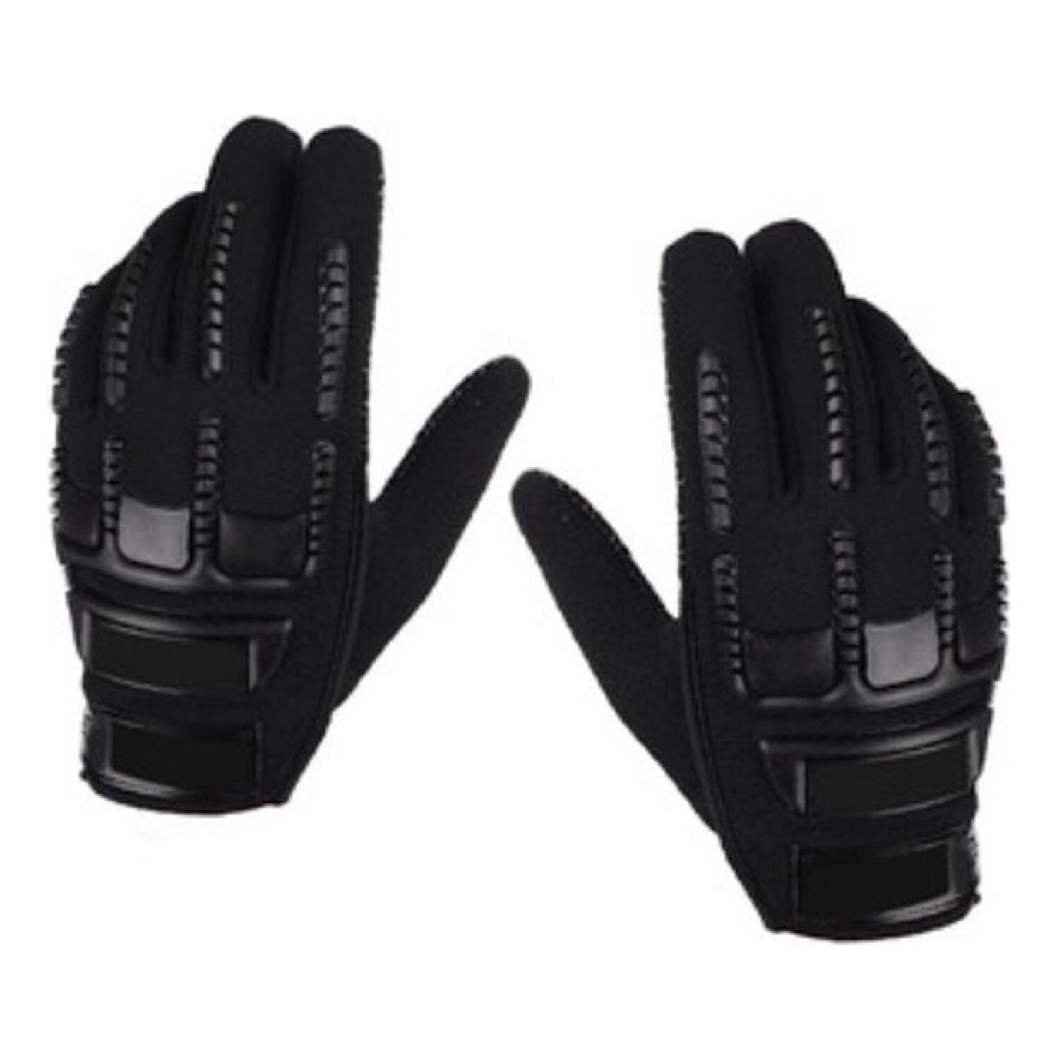 Guante Moto Bicicleta T&aacute;ctico Negro 130 Gr image number 2.0