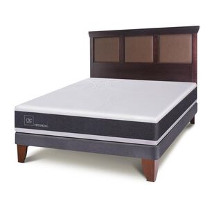Cama Europea Cic New Ortopedic / 2 Plazas / Base Normal + Respaldo