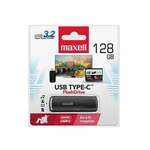 Pendrive Maxell Usb 3.2 Tipo C 128gb De Memoria