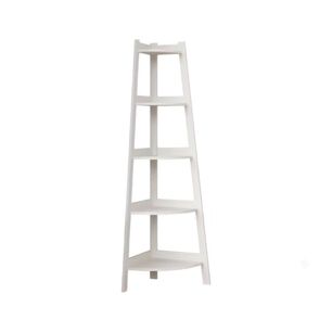 Estante Esquinero 5 Niveles Madera Blanco Organizador 106cm