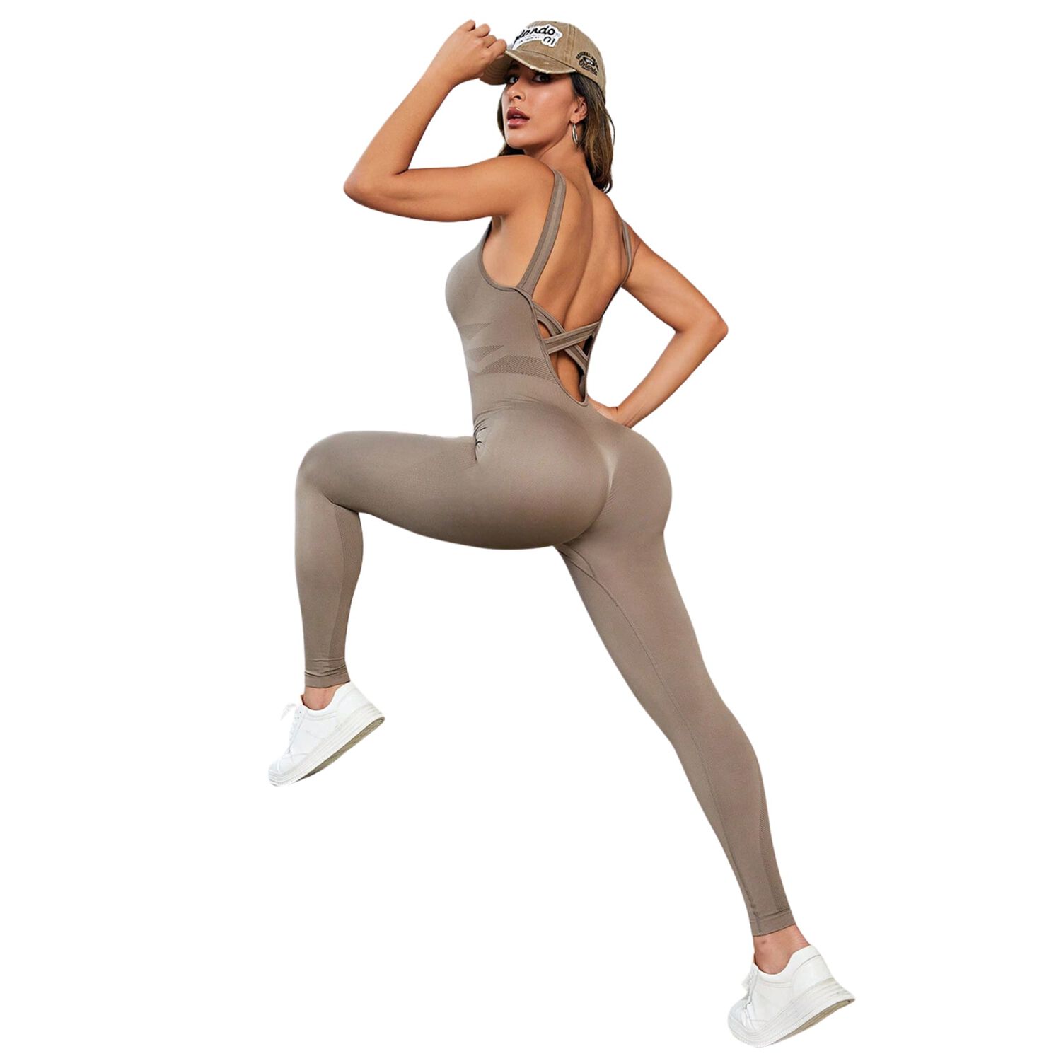 Enterito Push Up Sin Mangas Sukha Beige image number 1.0