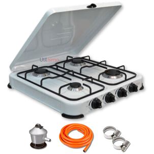 Cocina Encimera Gas Licuado 4 Platos + Kit De Instalaci&oacute;n