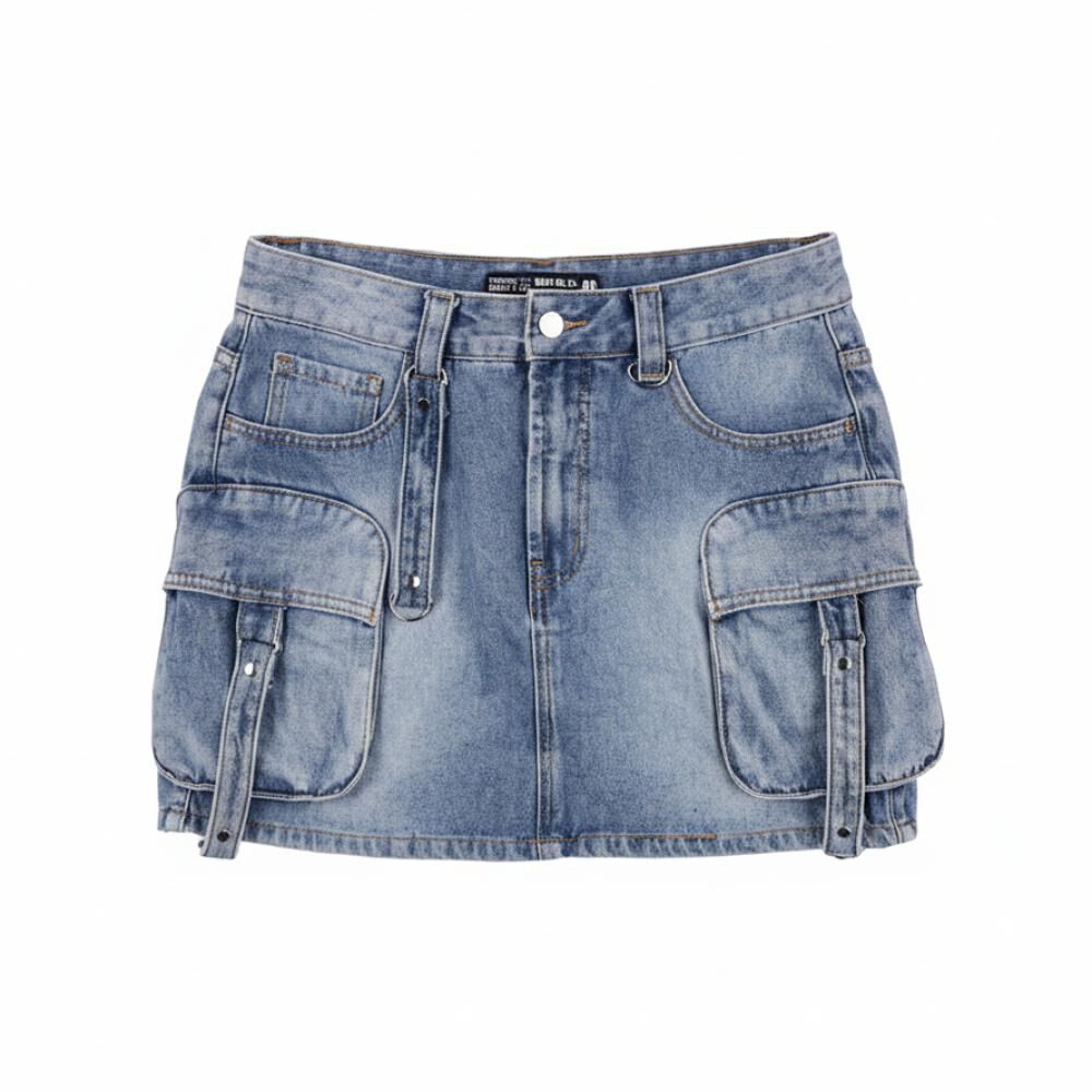 Falda Denim Mujer Rolly Go image number 0.0