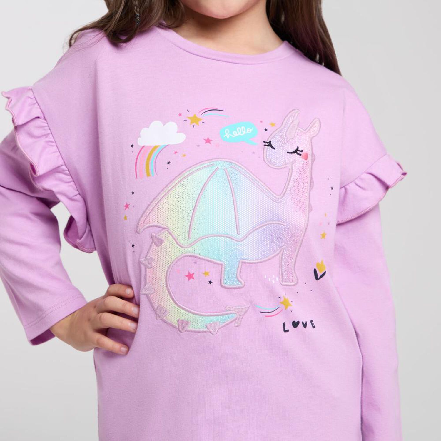 Polera Manga Larga Cuello Redondo Ni&ntilde;a Topsis image number 4.0