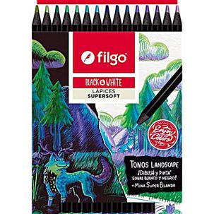 Lapices De Colores De Madera Estuche 15 Landscape