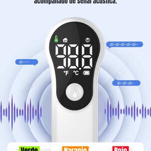 Term&oacute;metro Infrarrojo Digital Recargable M6 Blanco Lubabycas