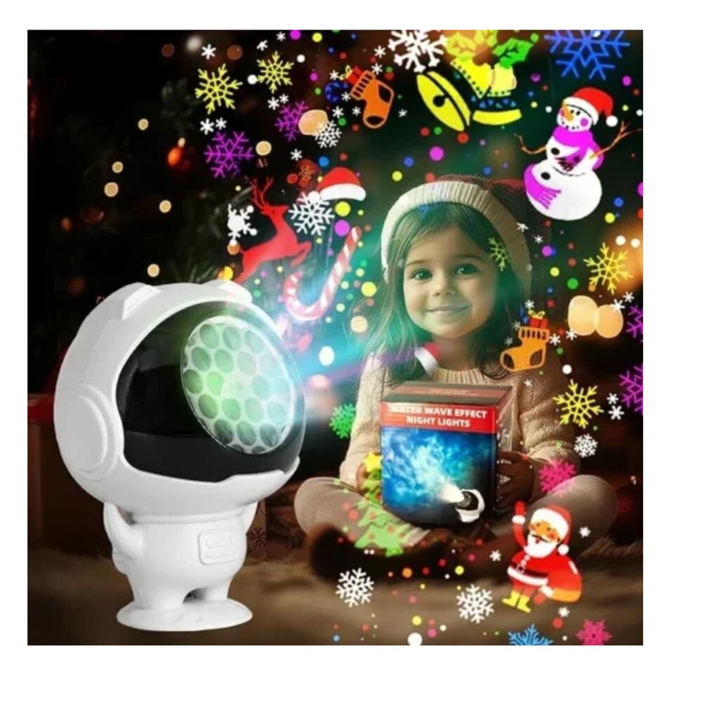 Proyector Led Forma De Astronauta Multicolor Waves image number 1.0