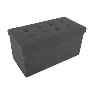 Banqueta Pouf Lino Gris