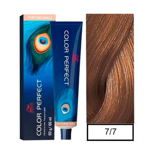 Wella - Tintura Permanente Color Perfect 7/7 Rubio Mediano Marrón 60gr + Oxidante 20vol 60ml