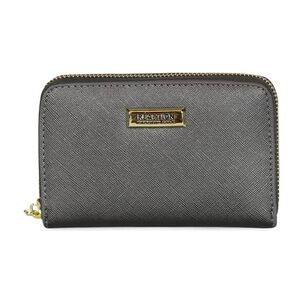 Billetera Mujer Trifold Gris Kenneth Cole
