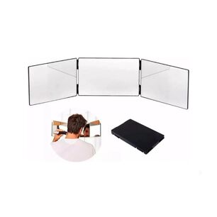 Espejo Triple Plegable Vista 360 Luz Led