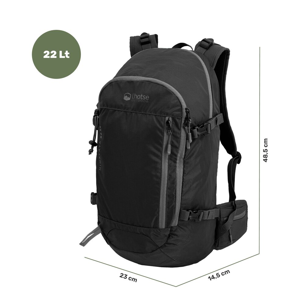 Mochila Deportiva Outdoor Ski Himalaya 22lts Lhotse Black image number 2.0
