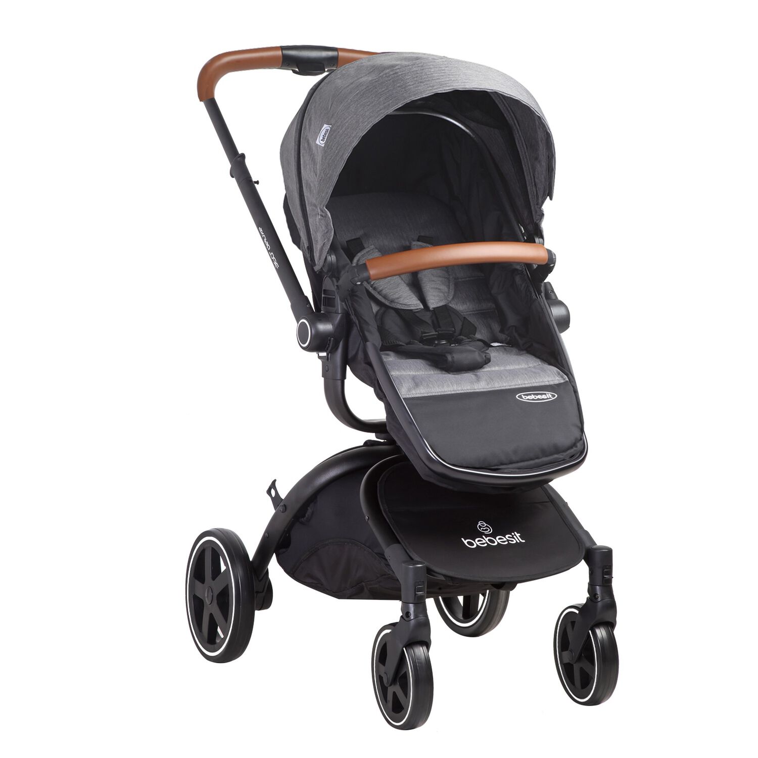 Coche Cuna Travel System Deluxe 360&deg; Sx Gris image number 1.0