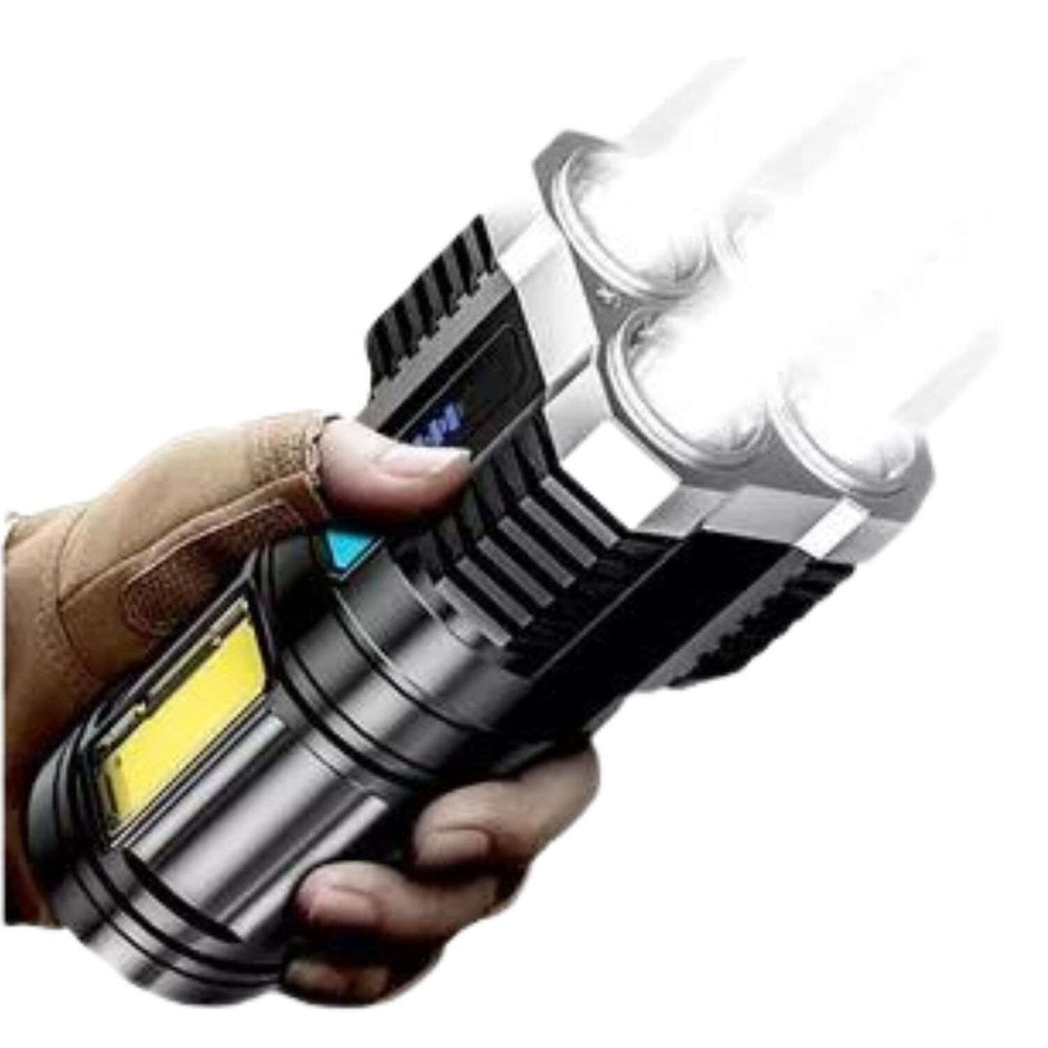 Linterna Led Usb Recargable Alto Alcance 330 Mts 4 Focos image number 2.0