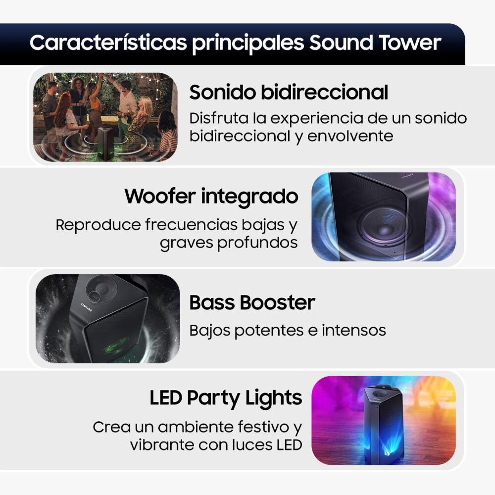 Minicomponente Samsung Sound Tower MX-T70/ZS 2020 image number 3.0