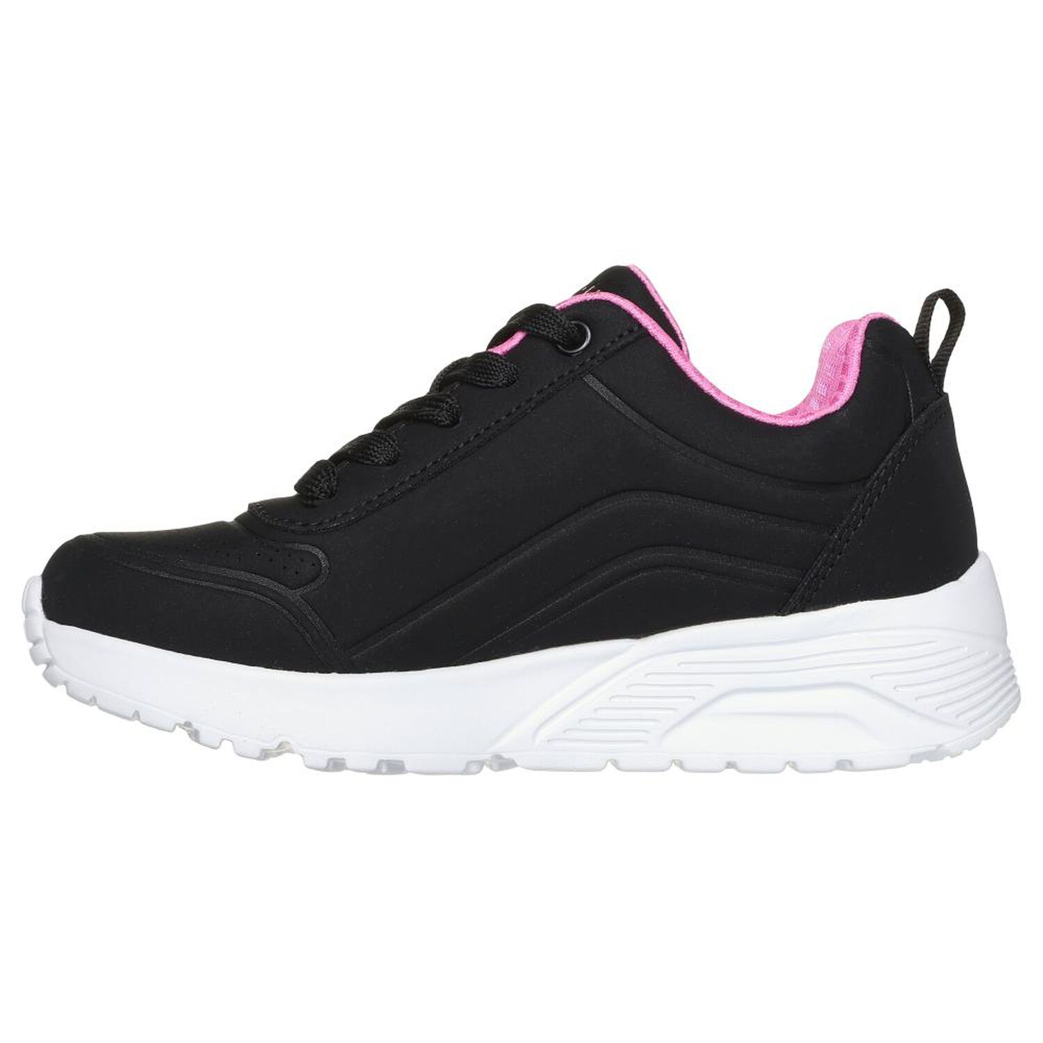 Zapatilla Infantil Ni&ntilde;a Skechers Uno Lite - Easy Zip Negro image number 2.0