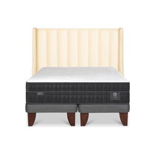 Cama Europea Cic Lux / 2 Plazas / Base Dividida + Respaldo