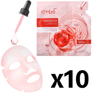 Mascarilla Con Serum Facial Niacinamida Puro Detox Kit 10 Und