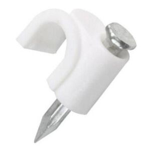 Grapas Grampas Para Cable 6mm Con Clavo Volteck 20unidades