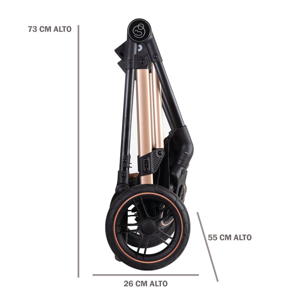 Coche Cuna Travel System Neo Negro Bebesit image number 9.0