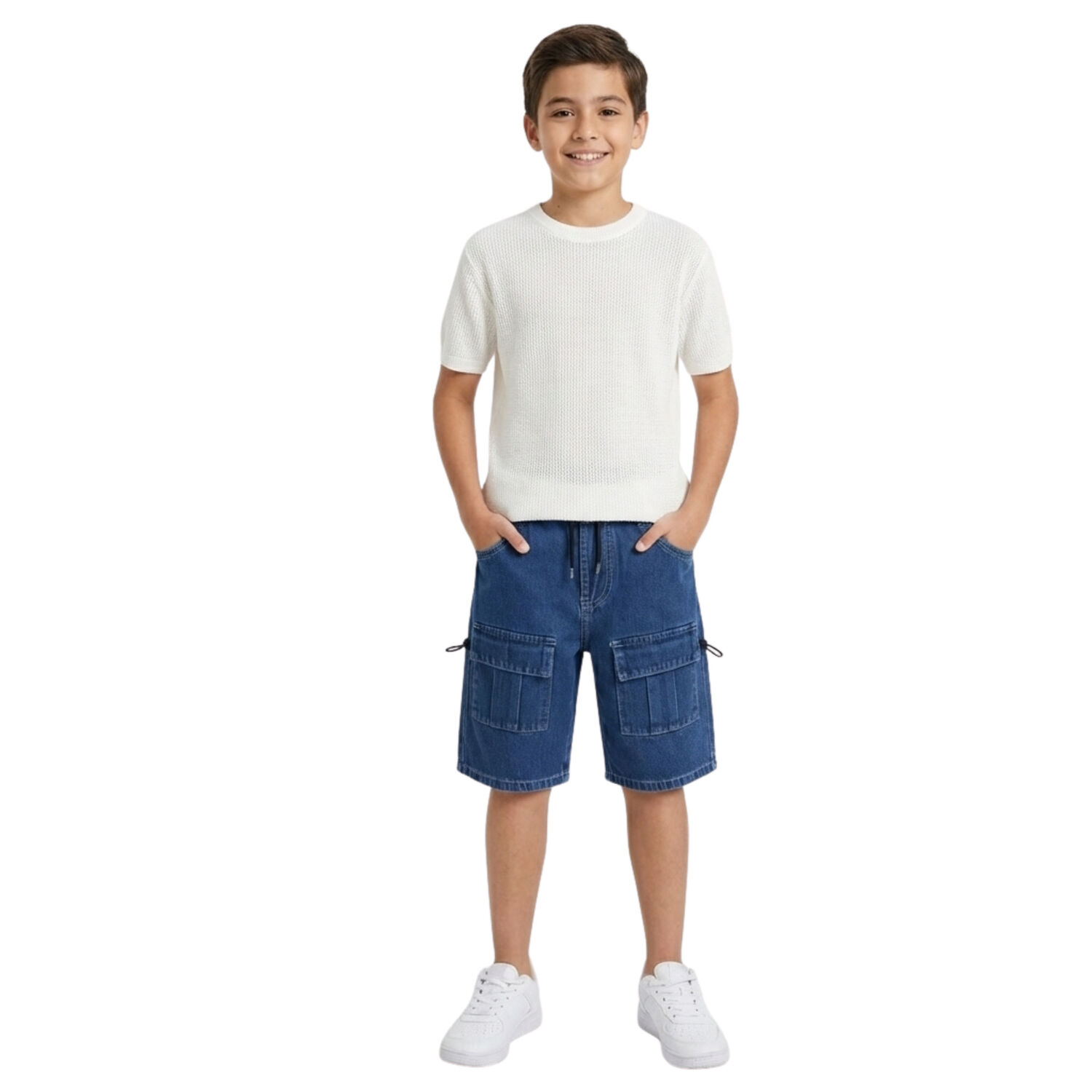 Short Cargo Ni&ntilde;o Con Bolsillos C&oacute;modo Verano image number 0.0