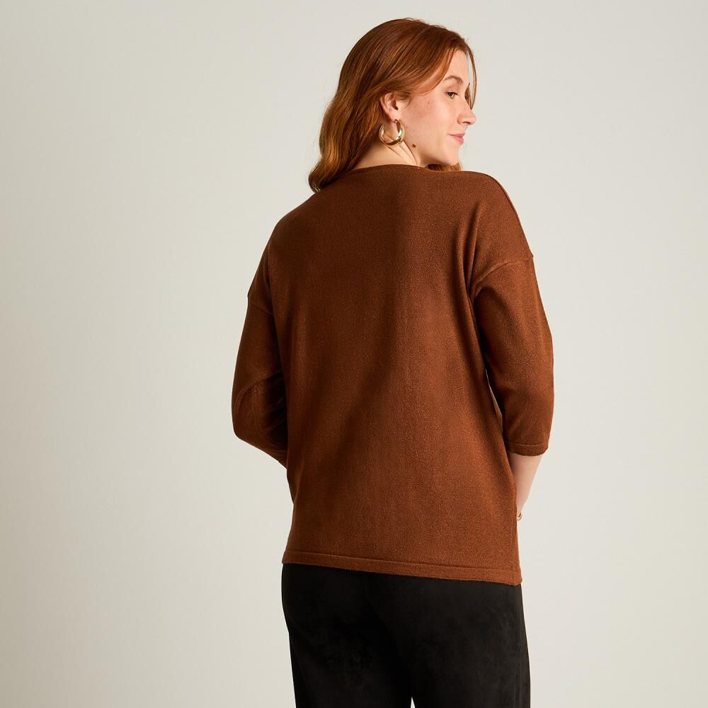 Sweater Manga Kimono Cuello Redondo Mujer Lorenzo Di Pontti image number 2.0