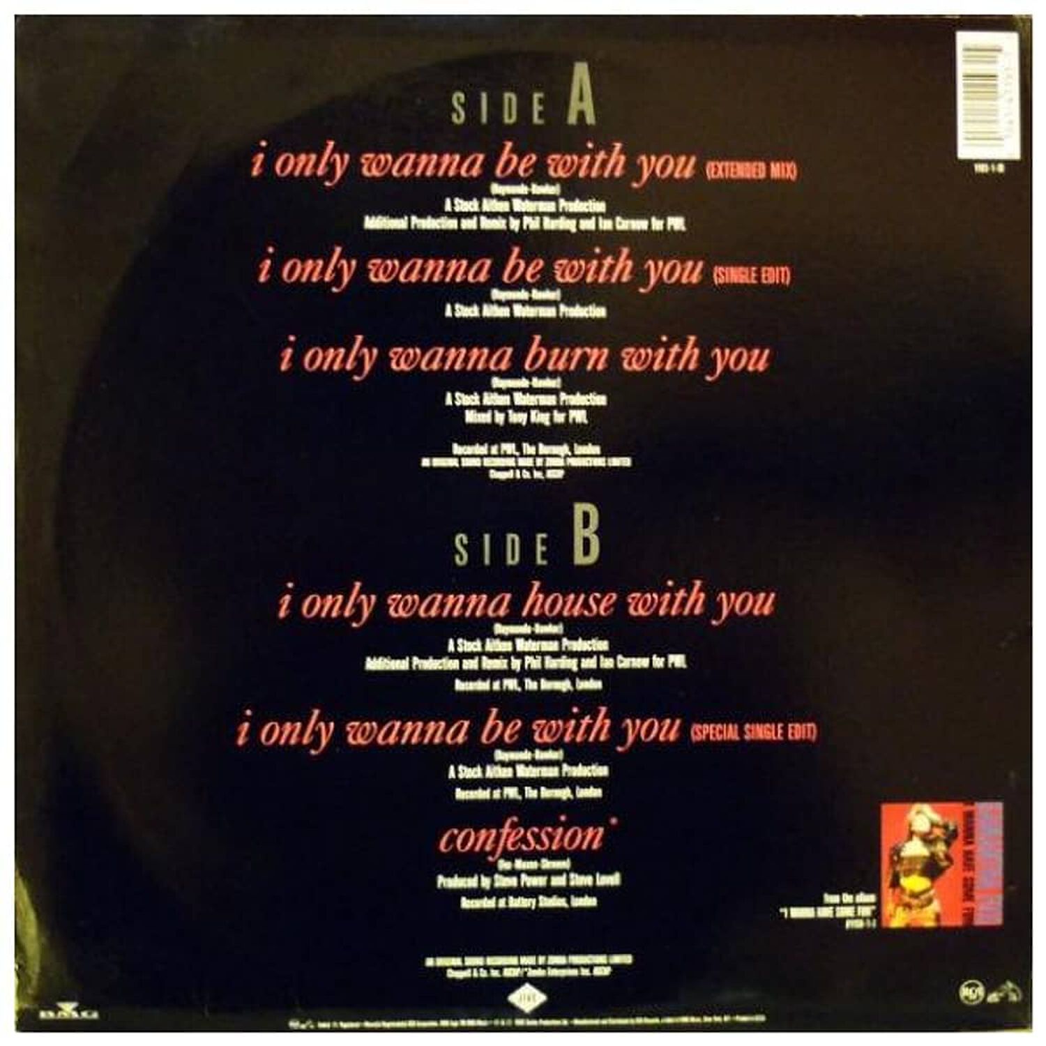 Samantha Fox - I Only Wanna Be With You | 12" Maxi Single Usado image number 1.0