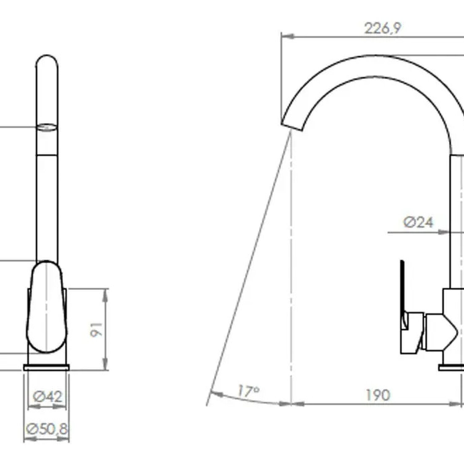 Llave Grifo Monomando Para Lavaplatos Vermont Acero Inoxidable Pmb Inox Satinado Plateado Acero Inoxidable Satinado image number 5.0