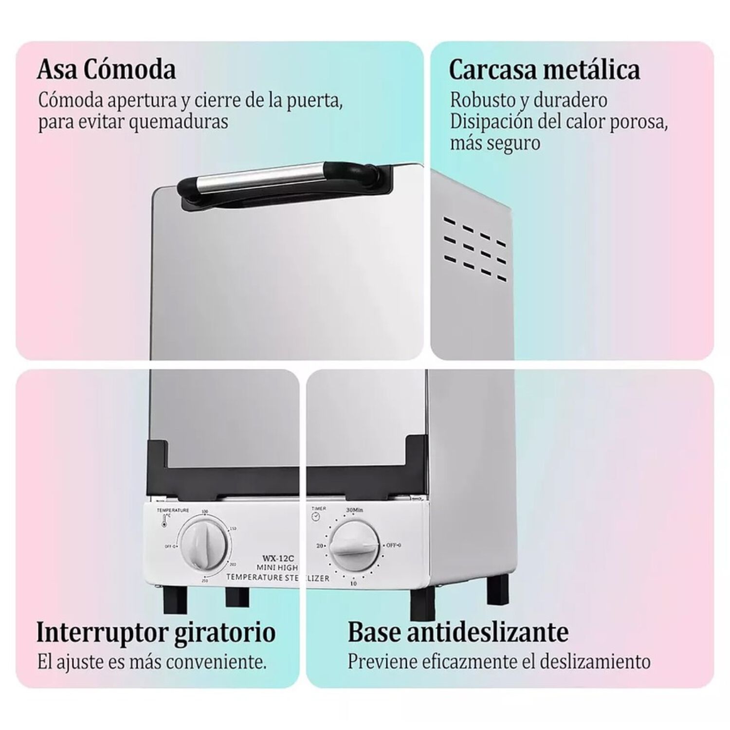 Esterilizador Alta Temperatura Para Herramientas De Spa 12l image number 3.0