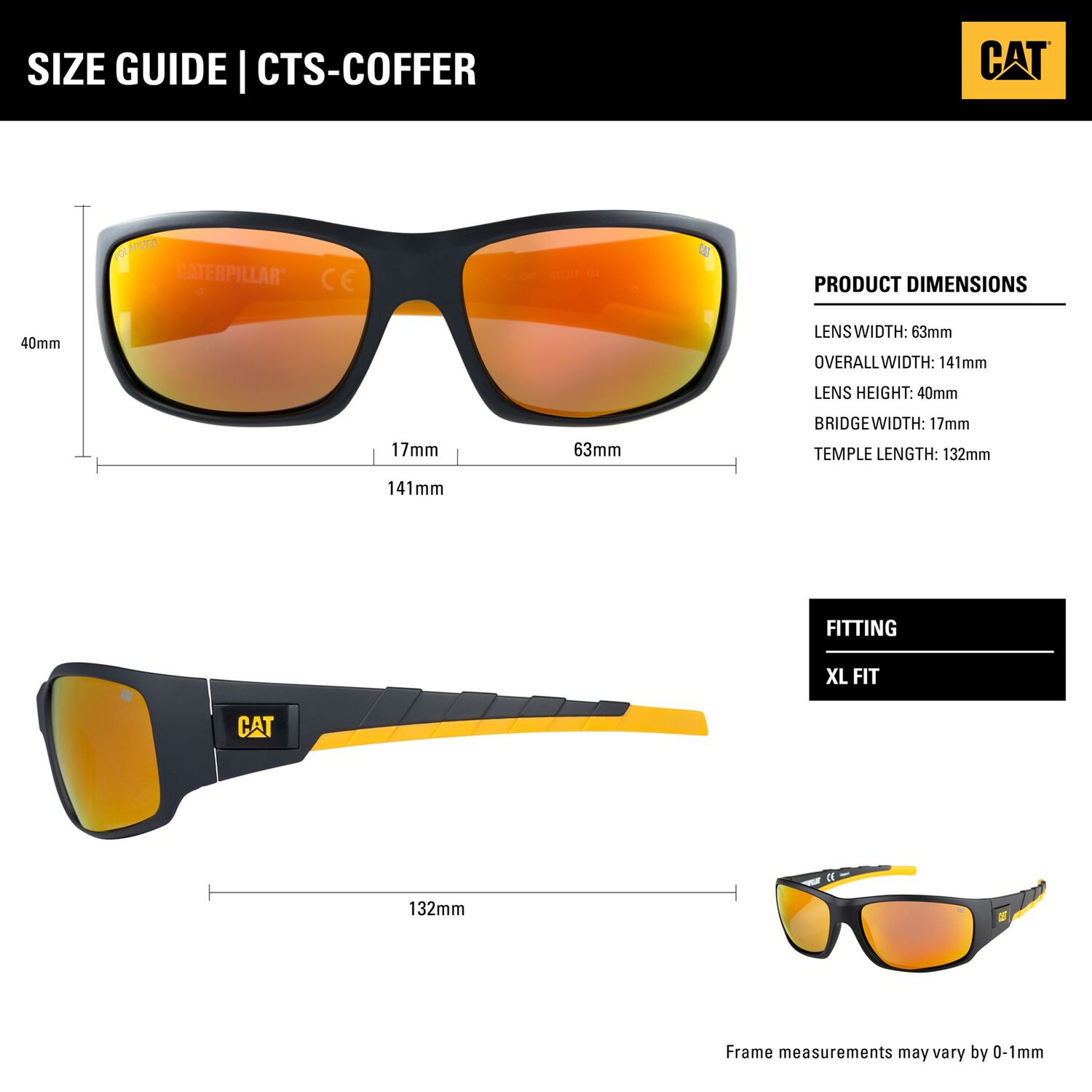 Lentes De Sol Polarizados Cat Cts-coffer-170p Gris image number 2.0