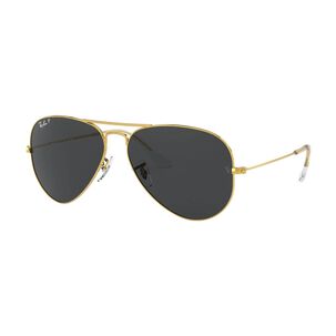 Lentes De Sol Aviator Negro Polarizados Ray-ban