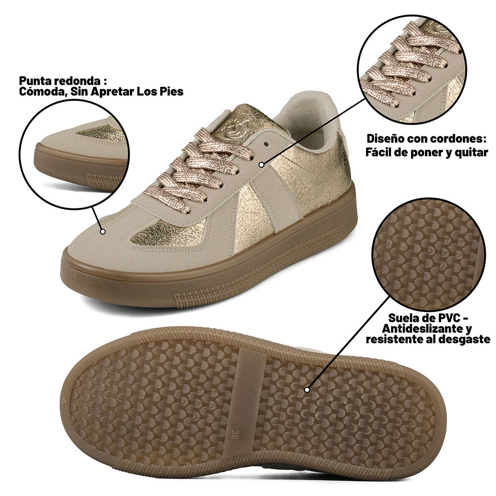 Zapatilla Deportiva Comfort Mujer Eco Cuero Weide Tfa201 image number 5.0