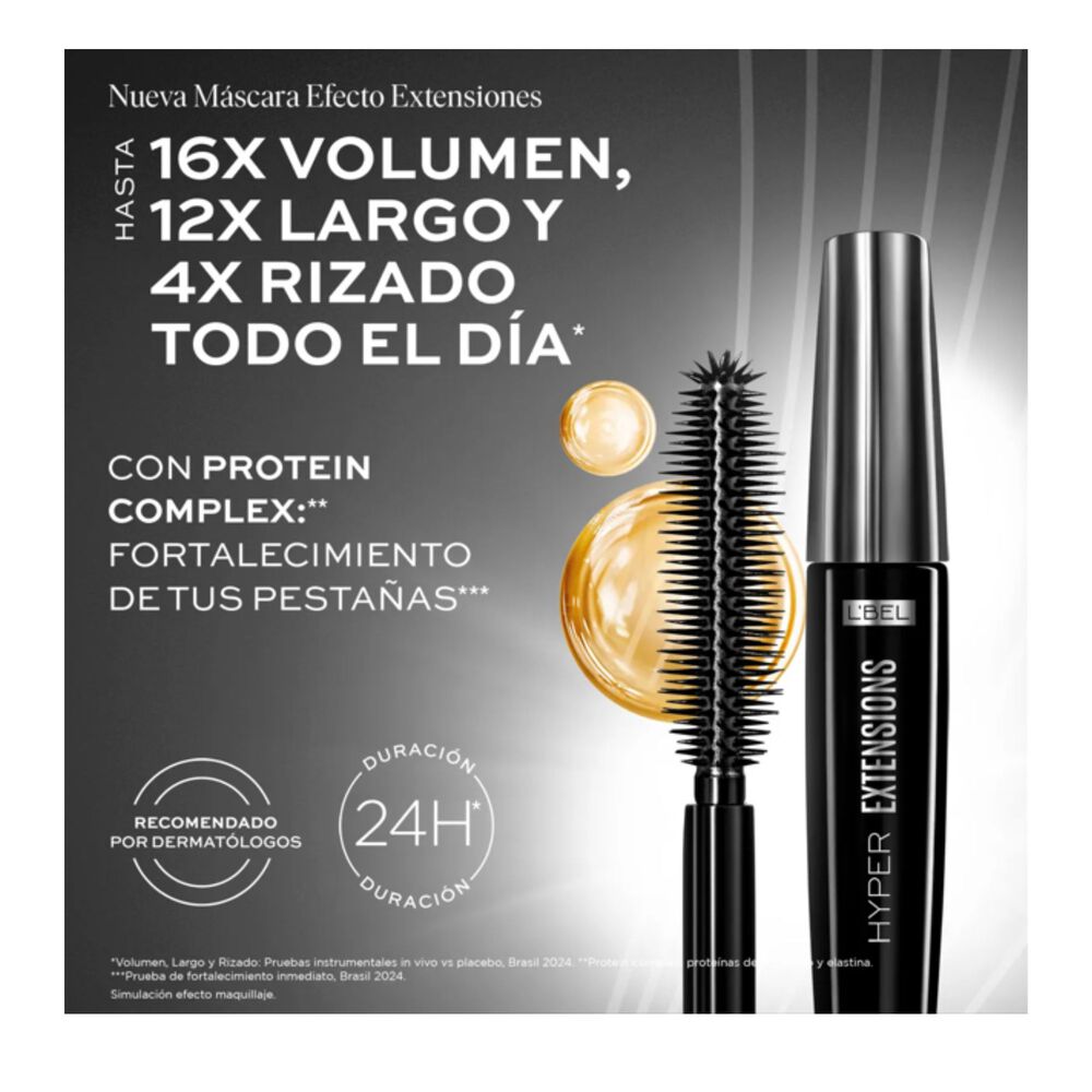 M&aacute;scara De Pesta&ntilde;as Forever Hyper Extensions Lbel image number 3.0