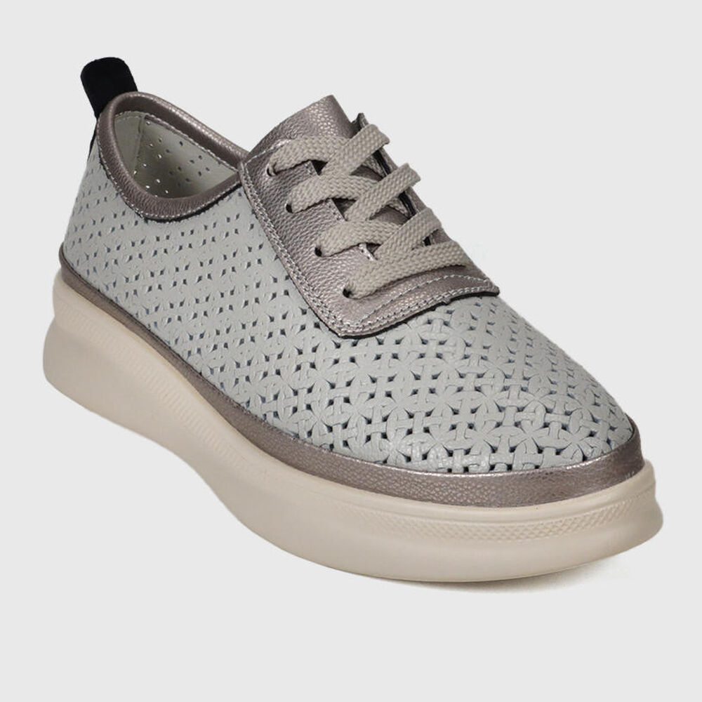 Zapatilla Cuero Jenaras Gris image number 2.0