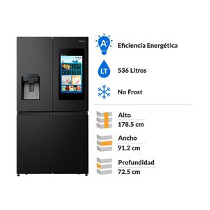 Refrigerador Side by Side Hisense RQ697HB / No Frost / 536 Litros / A+