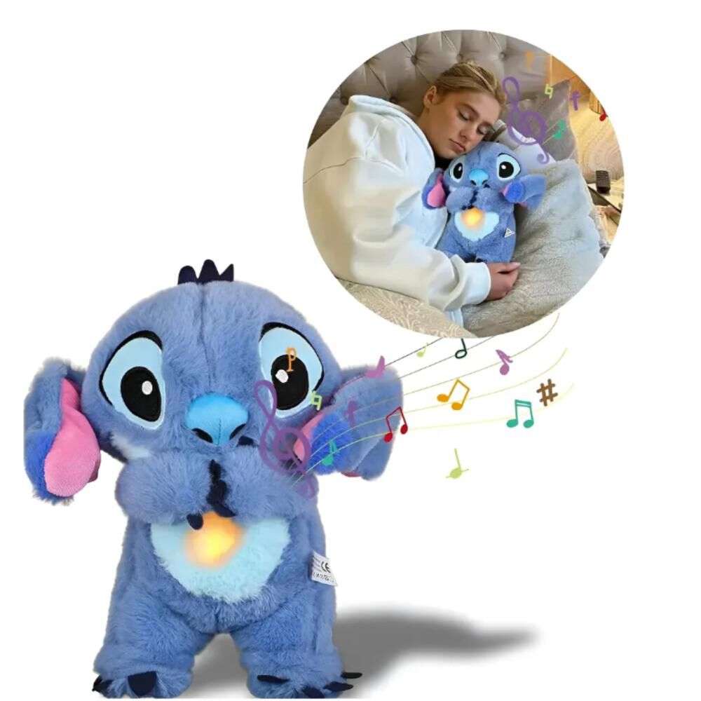 Peluche Stitch Respira Interactivo Duerme Relaja Musica Luz image number 3.0