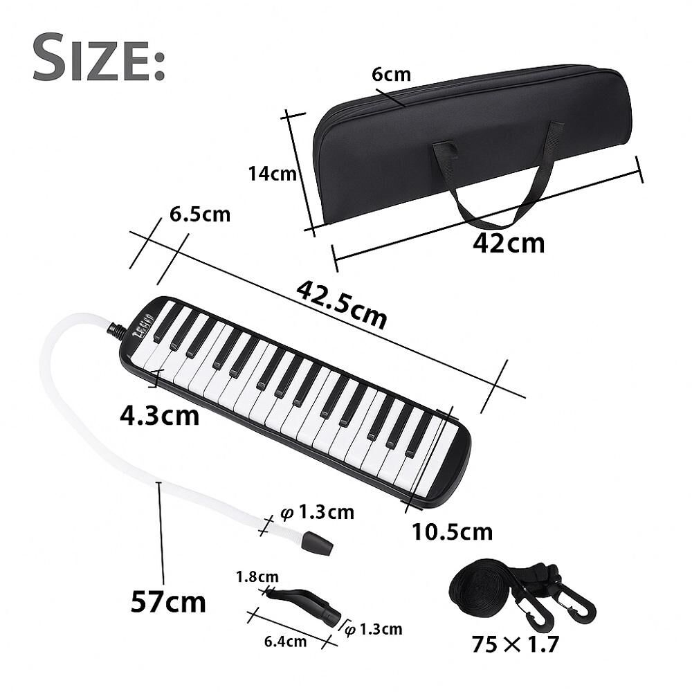 Mel&oacute;dica Piano 37 Notas Con Estuche Y Boquilla image number 12.0