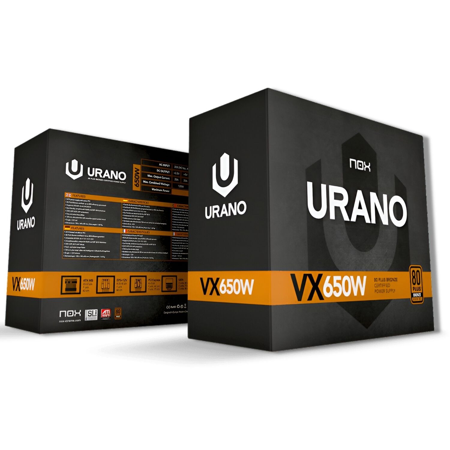 Fuente De Poder Gamer Nox Urano Vx 650w 80 Plus + Bronze image number 1.0