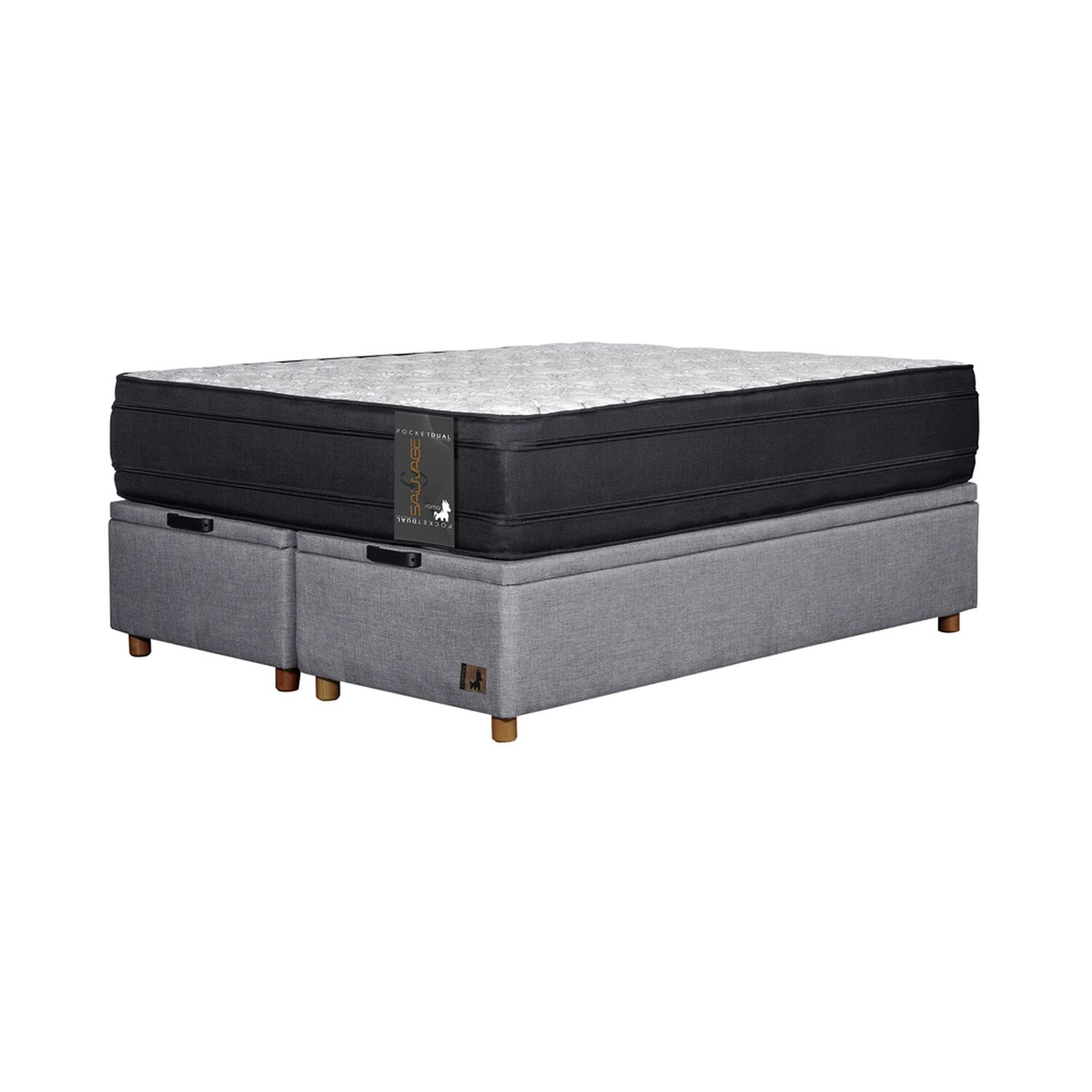 Cama Ba&uacute;l Mons Sauvage / King / Base Dividida image number 2.0