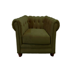 Sofa Florencia 1 Cuerpo Tela Velvet Verde